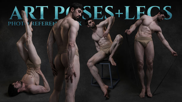 (An) Art Poses + Legs - Reference Photo Pack For Artists 1076 JPEGs