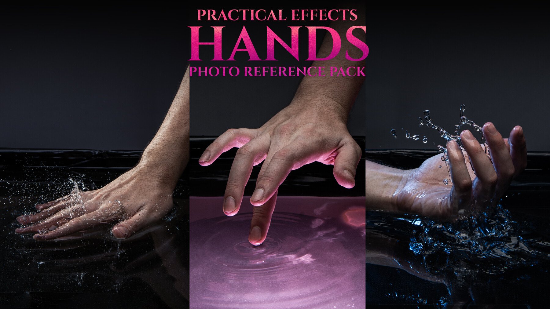 Hands - Practical Effects vol. 1 - Reference Photo Pack For Artists 820 JPEGs