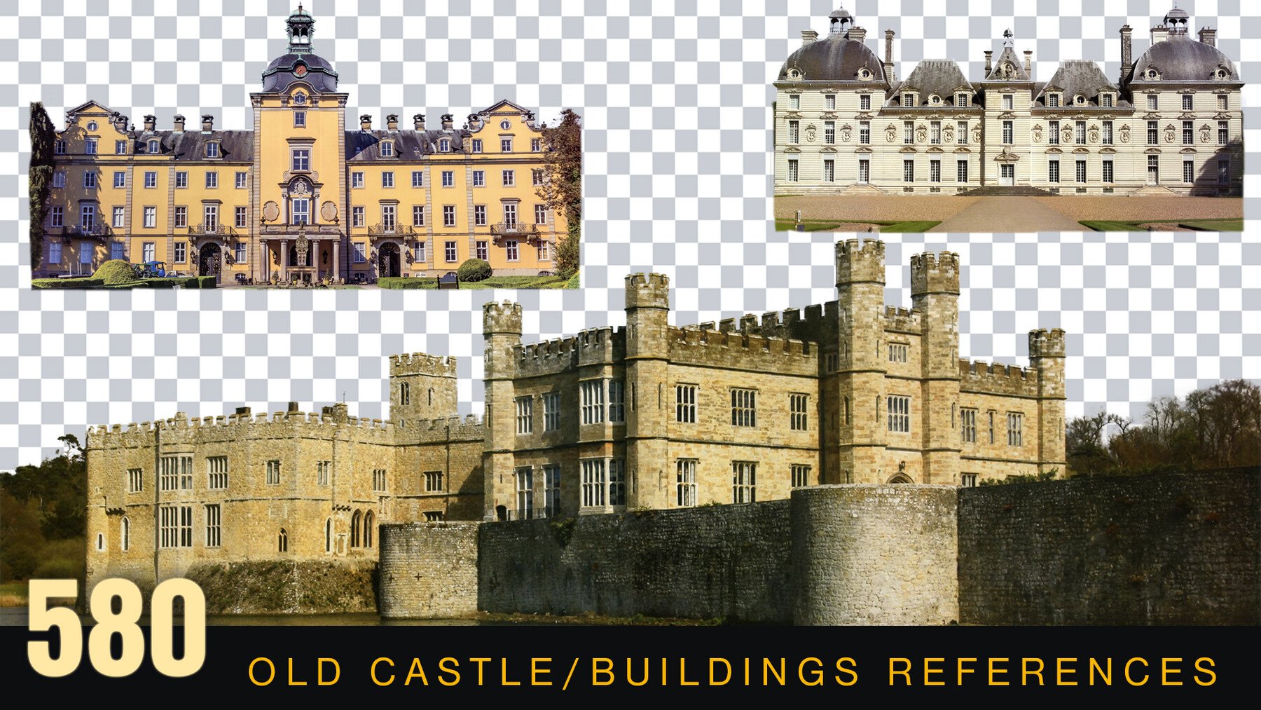 580 Castles/Old Buildings Refeent BG Resources For Matte Painting/Reference Images/Transparent BG Resources For Matte Printing