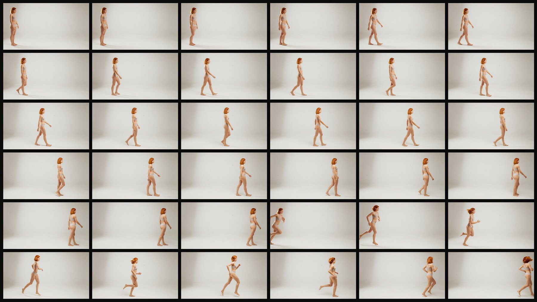 250+ Reference Photos - Female Body in Motion ( Sequential Movement )