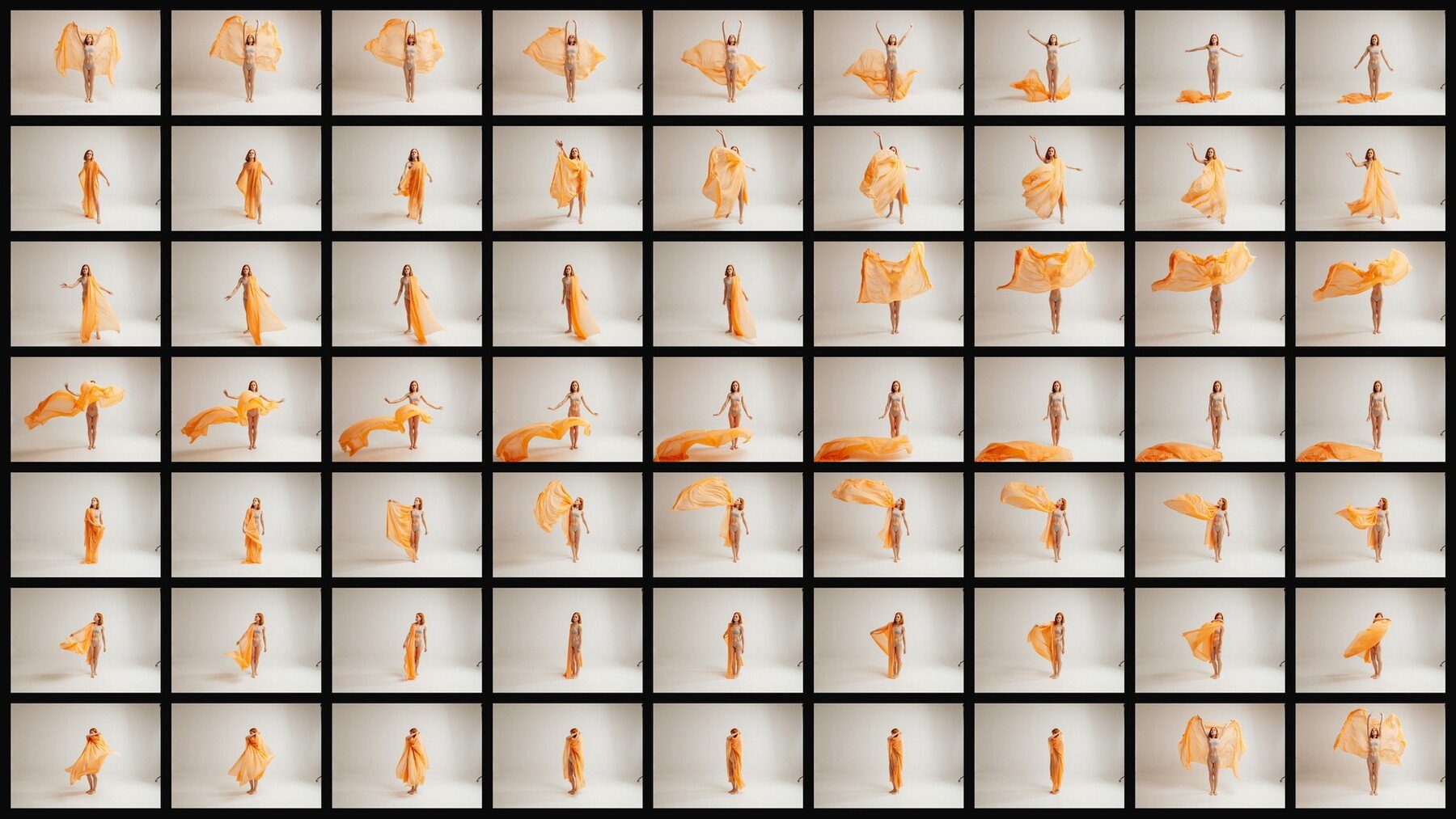 170 Reference Photos - Fabric In Motion ( Sequential Movement )