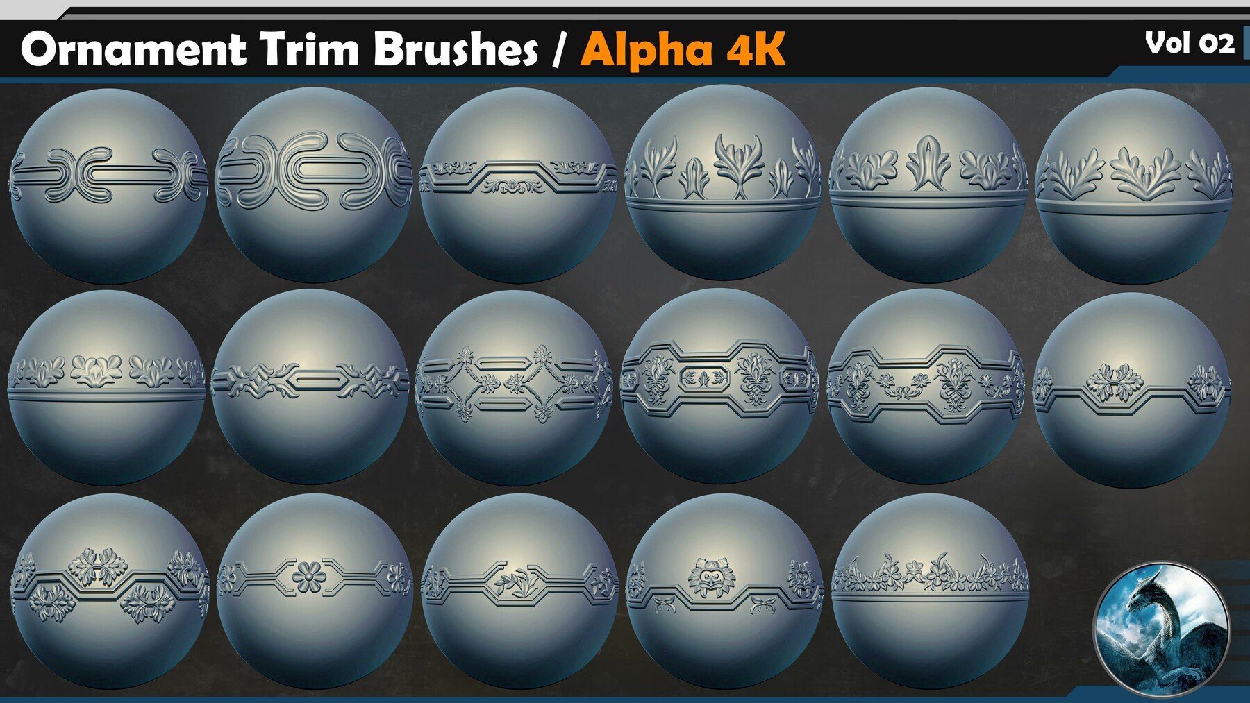 Ornament Trim Brushes Vol 02