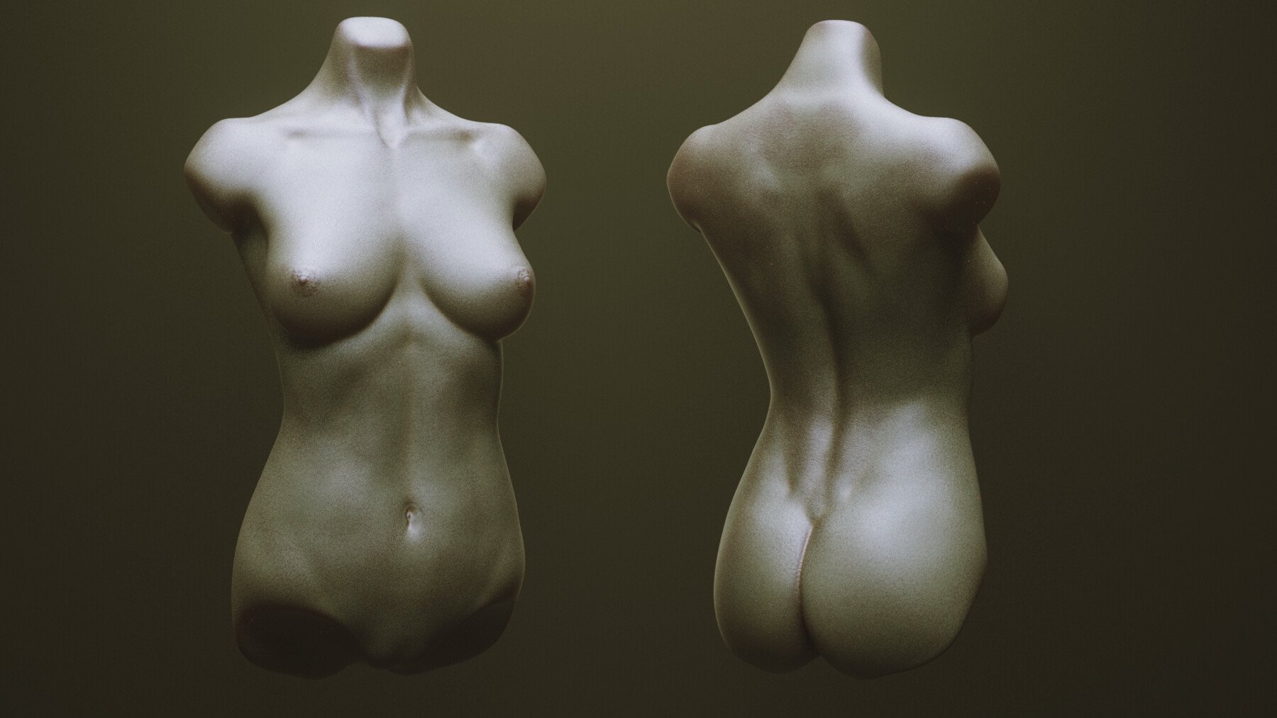 TORSOS - 33 Character & Creature Zbrush Insertmesh Brush