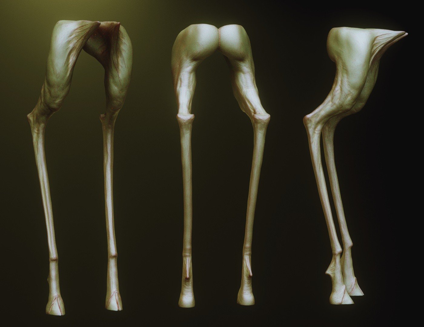 LEGS - 33 Character & Creature legs Zbrush Insertmesh Brush