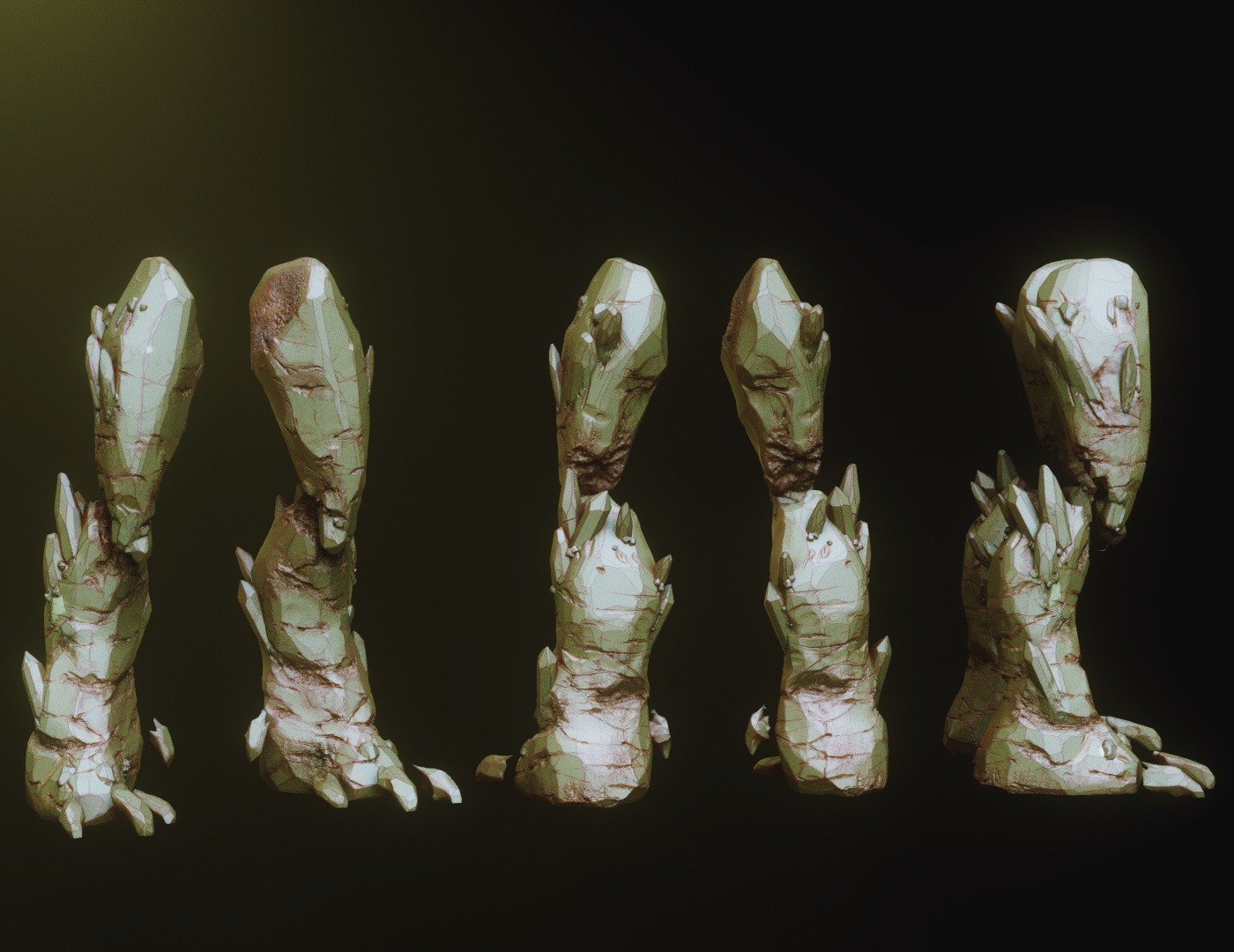 LEGS - 33 Character & Creature legs Zbrush Insertmesh Brush