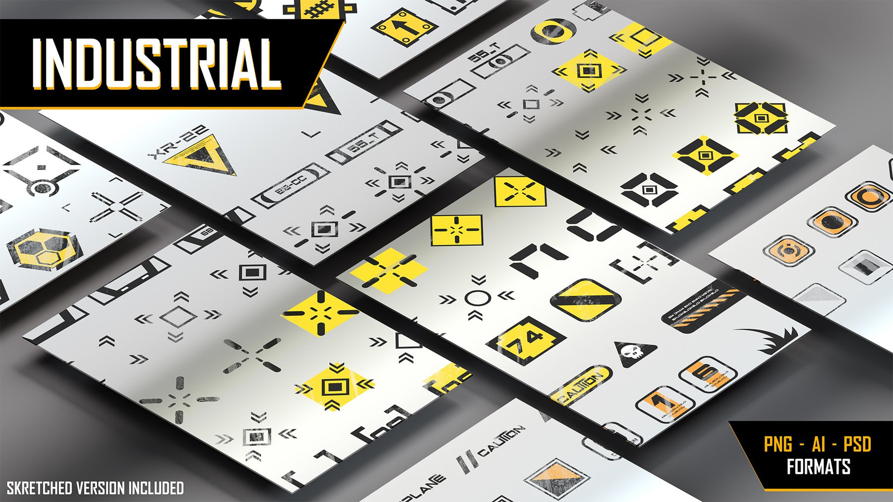 554 DECALS COLLECTION [Sci-Fi, Industrial, Medical,info, Military] Complete PACK