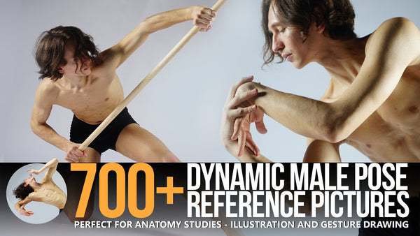 700+ Dynamic Male Pose Reference Pack