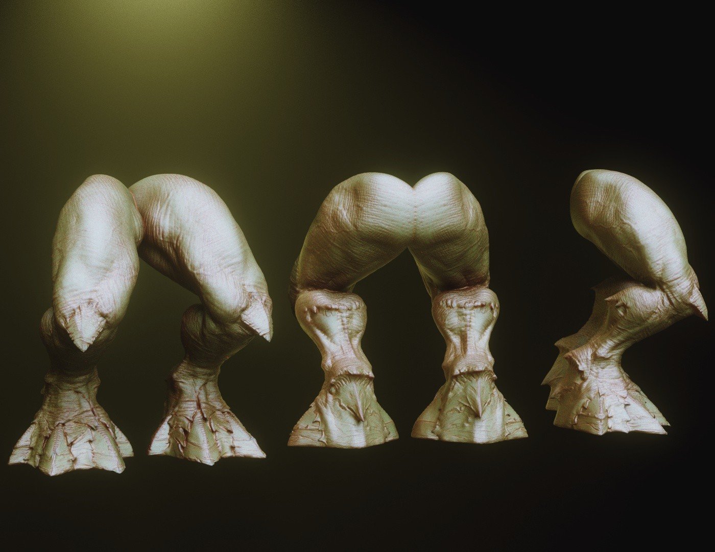 LEGS - 33 Character & Creature legs Zbrush Insertmesh Brush