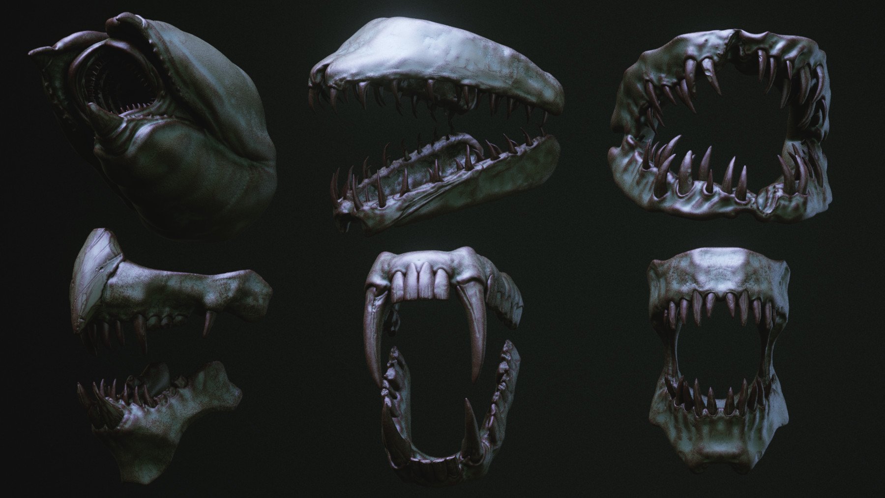 JAWS - 33 Monster Mouths 'n Skulls & IMM Brush Pack