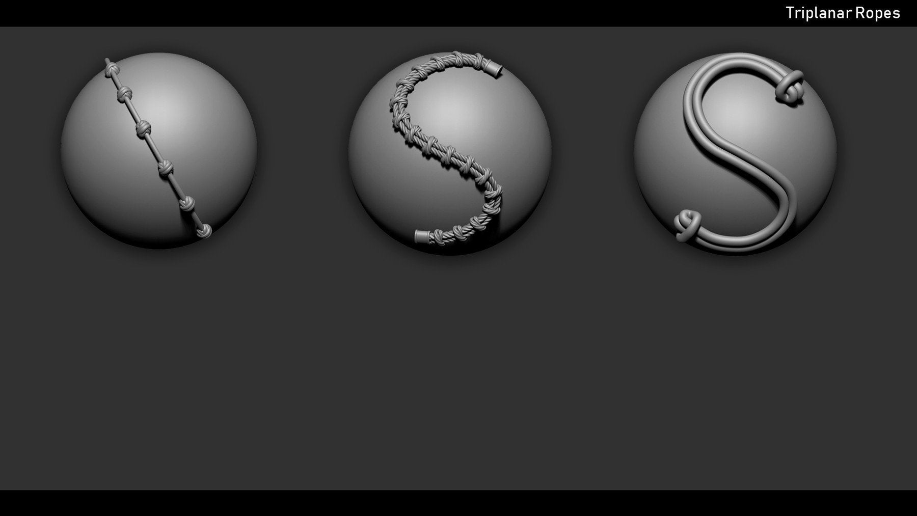 Zbrush - 20 Ropes IMM Brush + Meshes