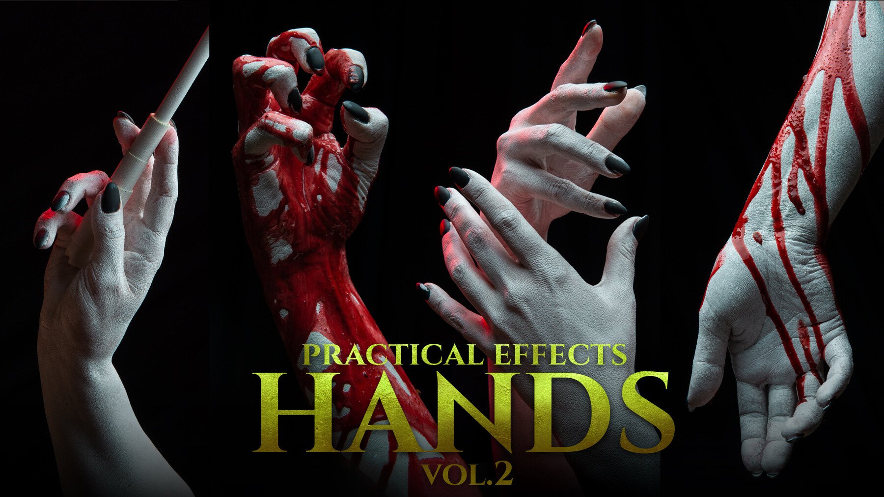 Hands (Practical Effects) Vol.2 - Reference Photo Pack For Artists 494 JPEGs