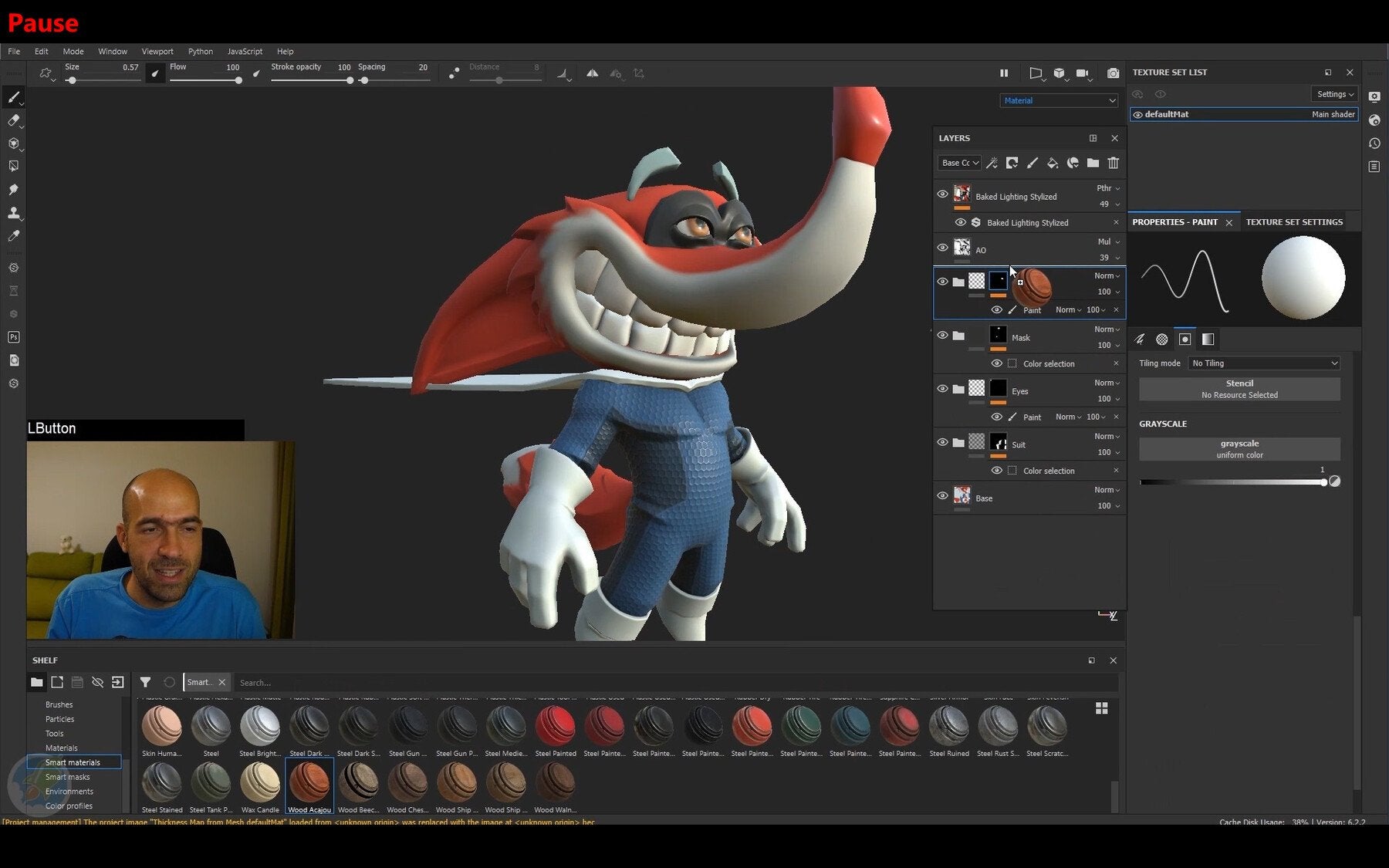 Zbrush-Blender-Substance Painter full 3D character for game Absolute beginners course