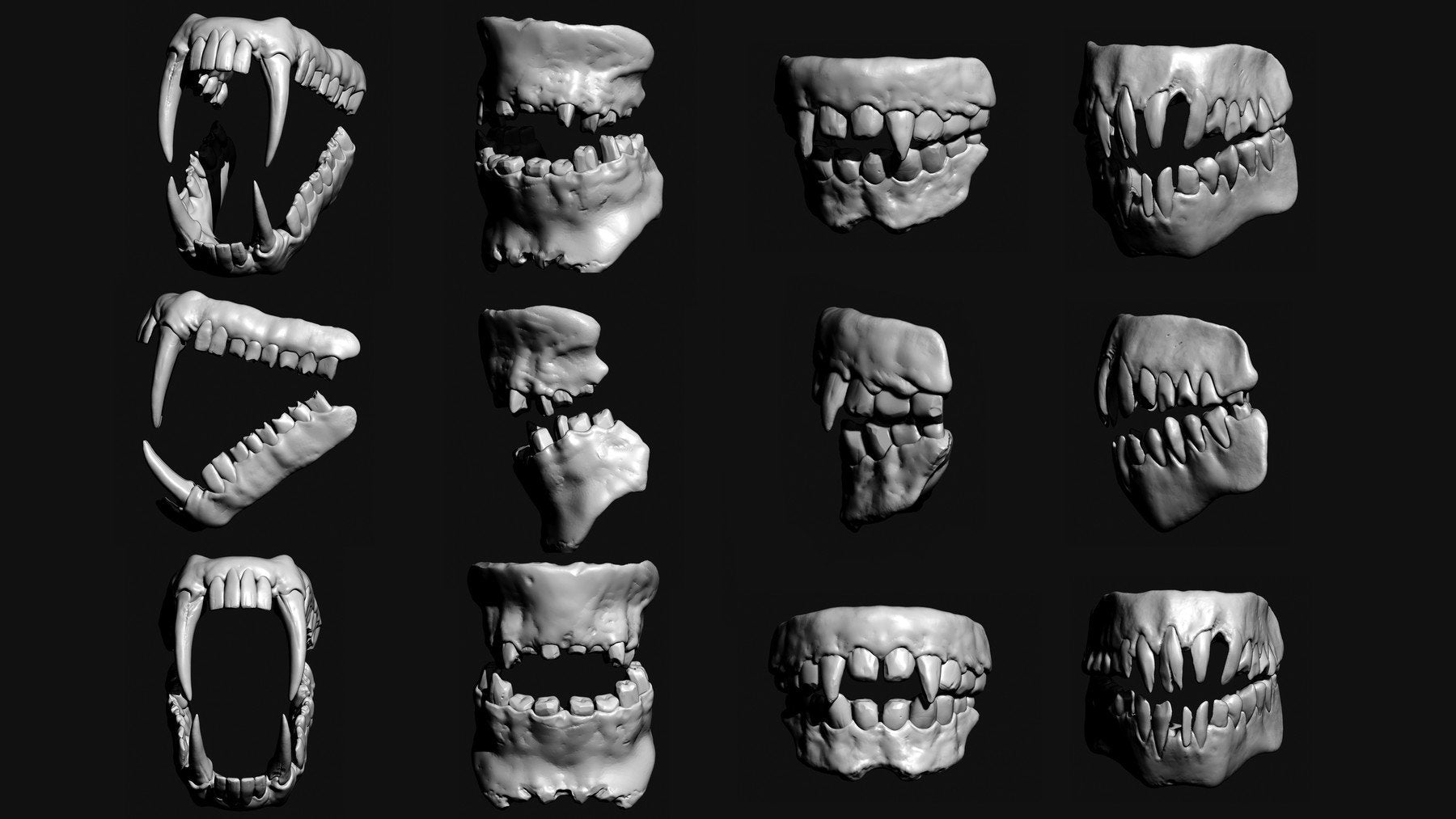 JAWS - 33 Monster Mouths 'n Skulls & IMM Brush Pack