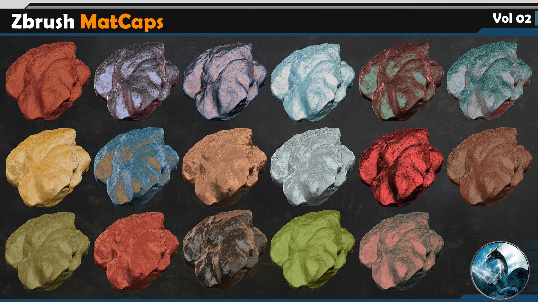 Zbrush MatCaps Vol 02