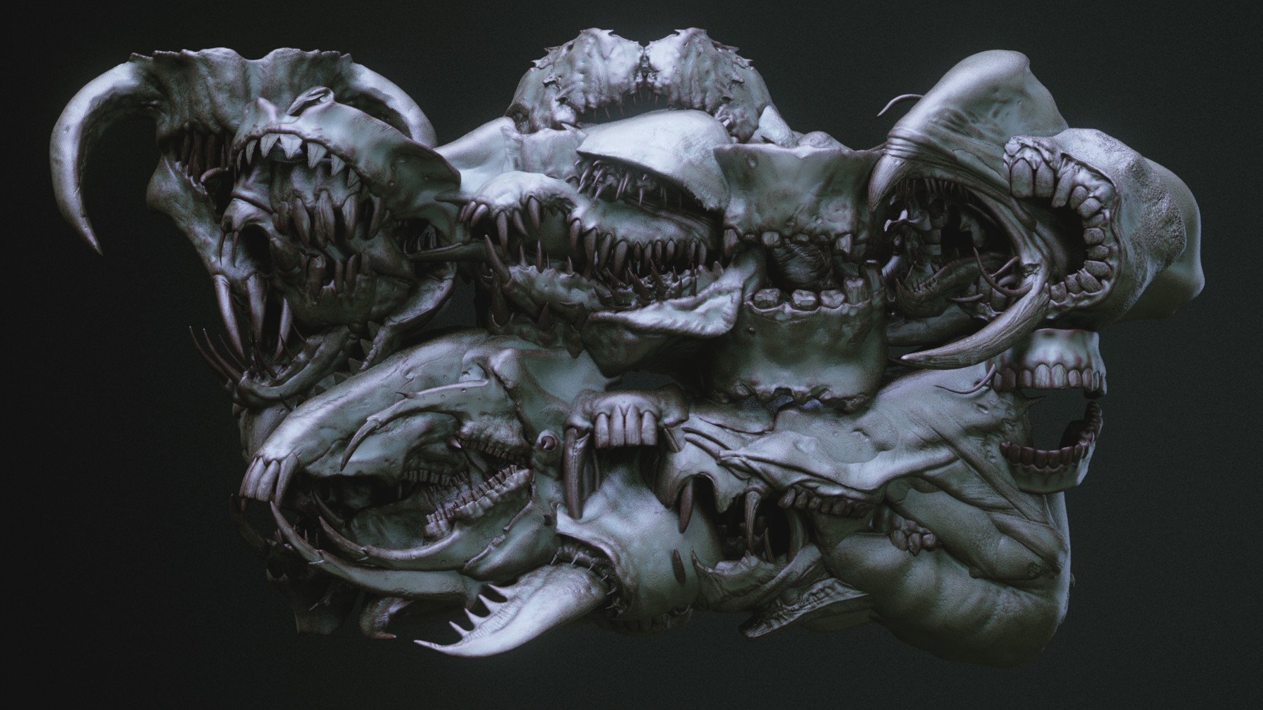 JAWS - 33 Monster Mouths 'n Skulls & IMM Brush Pack