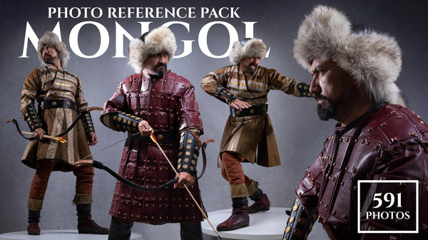 Mongol-Photo Reference Pack For Artists 591 JPEGs