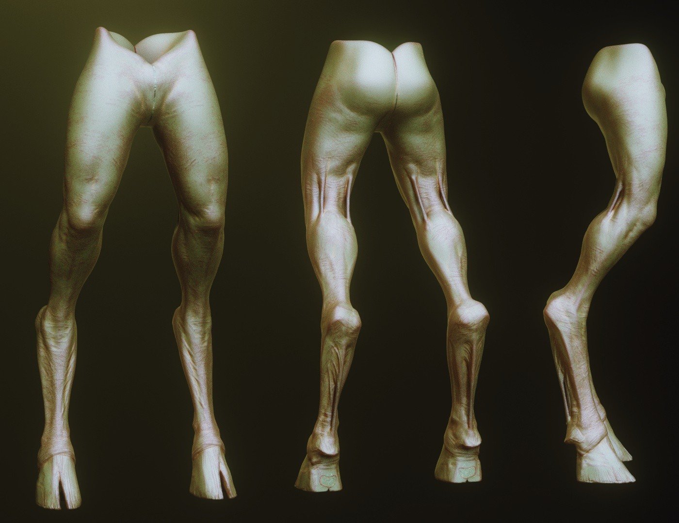 LEGS - 33 Character & Creature legs Zbrush Insertmesh Brush