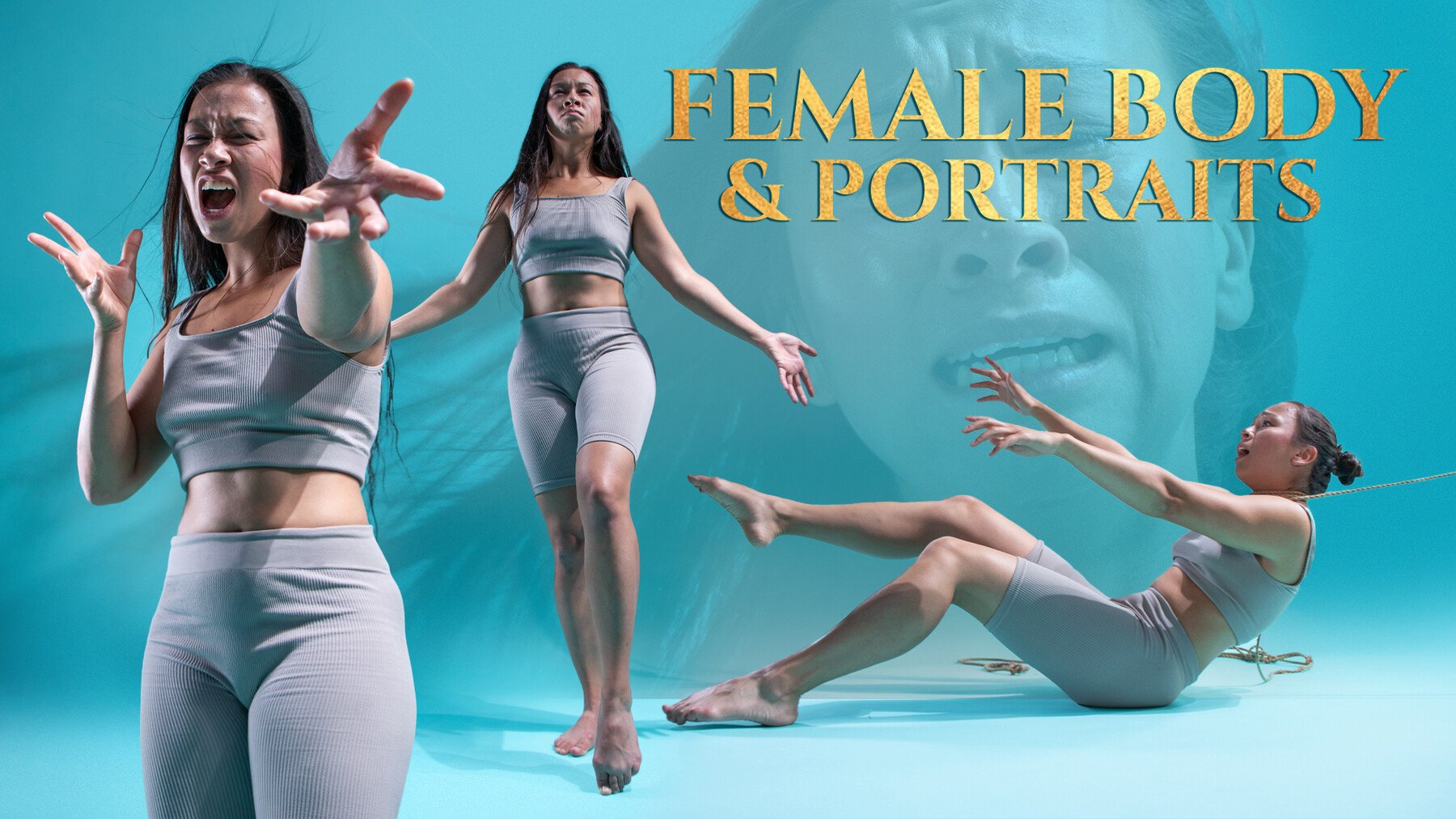 Female Body & Portraits vol. 2 - Photo Reference Pack for Artists 739 JPEGs