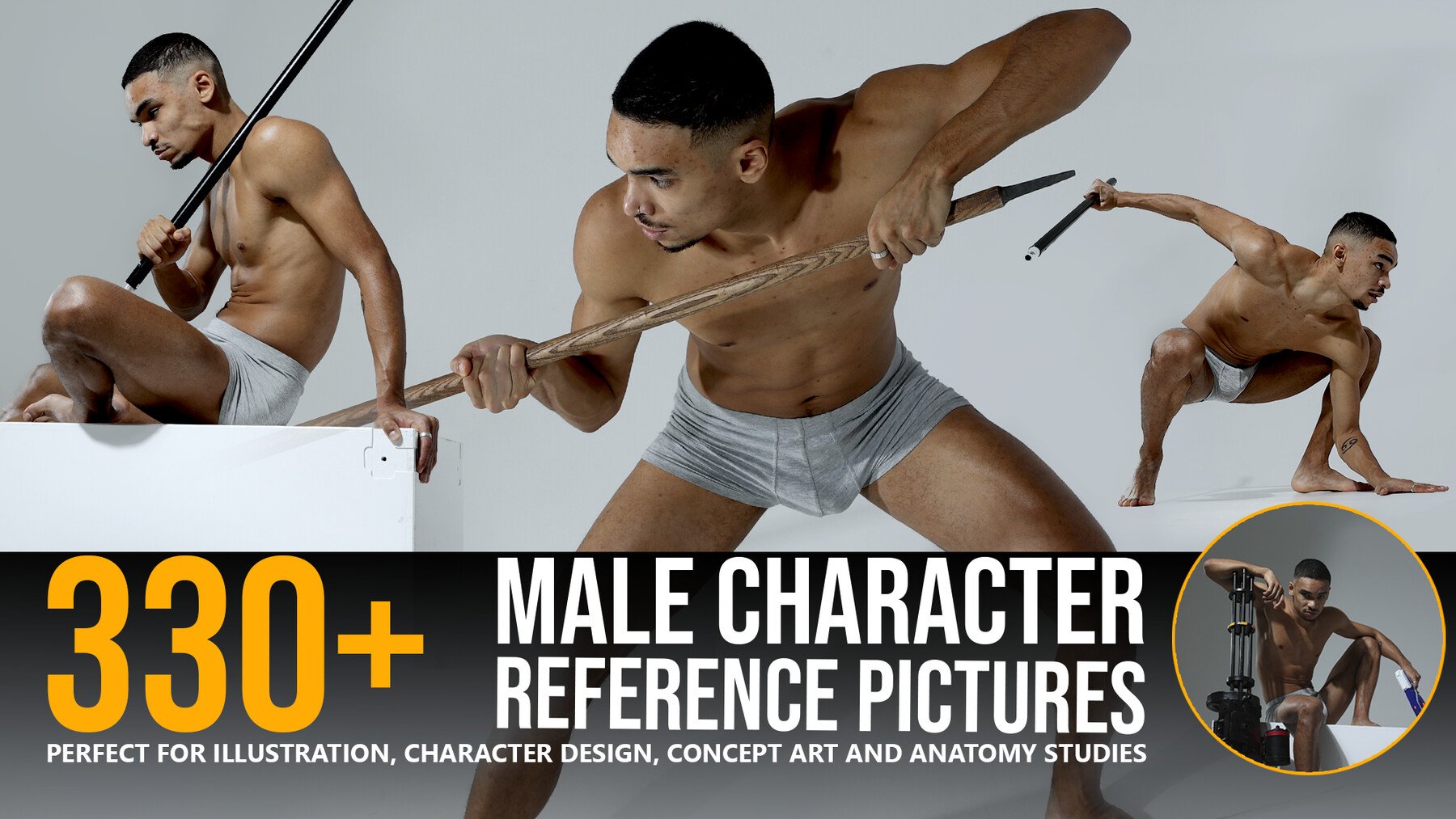 Man/half Reference 330+ Male Character Reference Pictures – S3ART Store