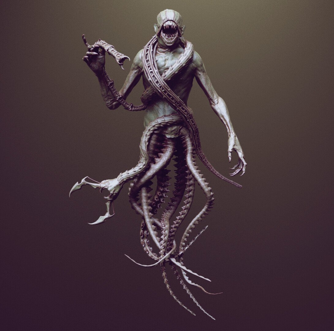 TENTACLES - 40+ in ZBrush brushes and OBJs