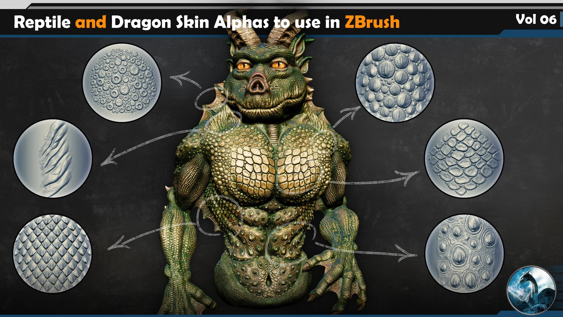 Reptile and Dragon Skin Brushes Vol 06