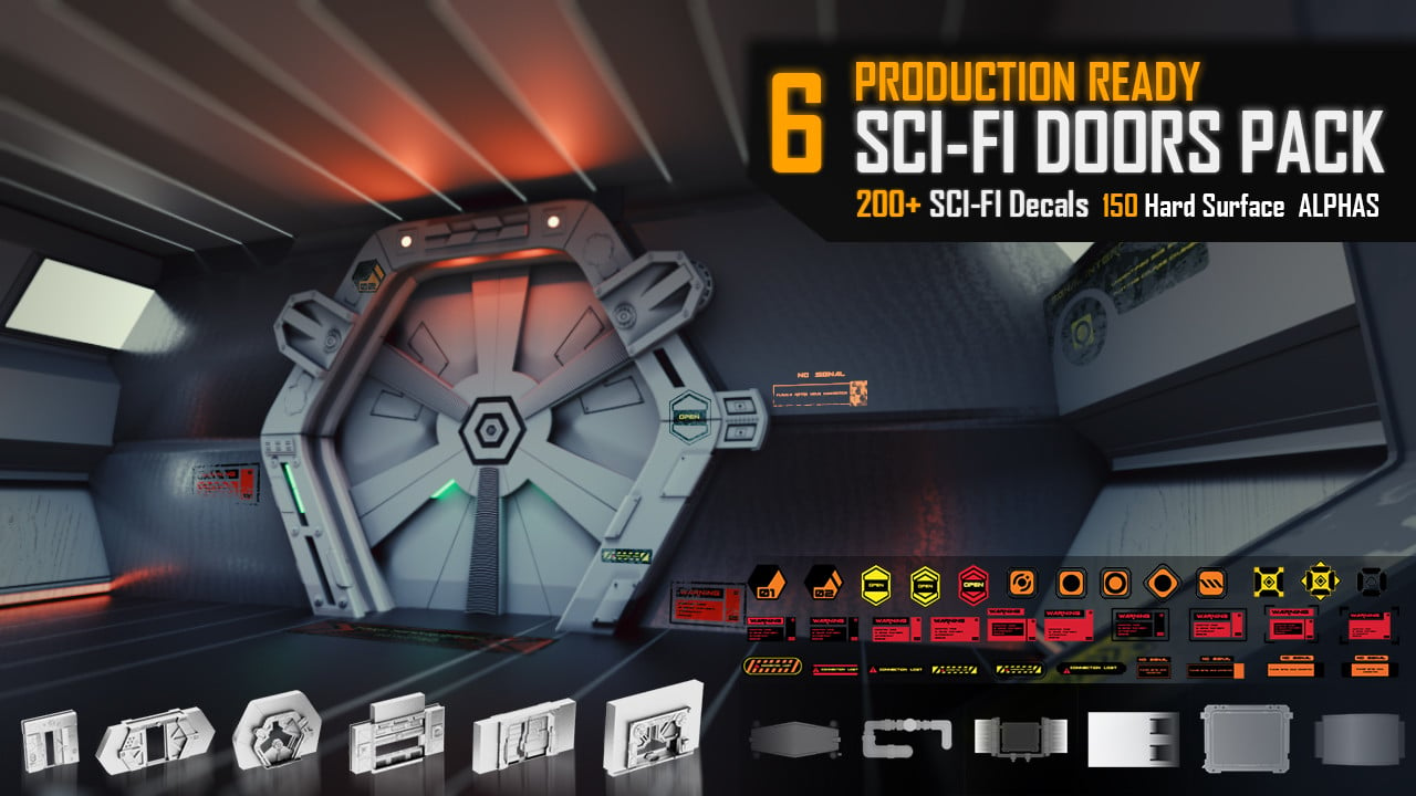 Sci-fi Doors pack and more [Decals, Alphas]