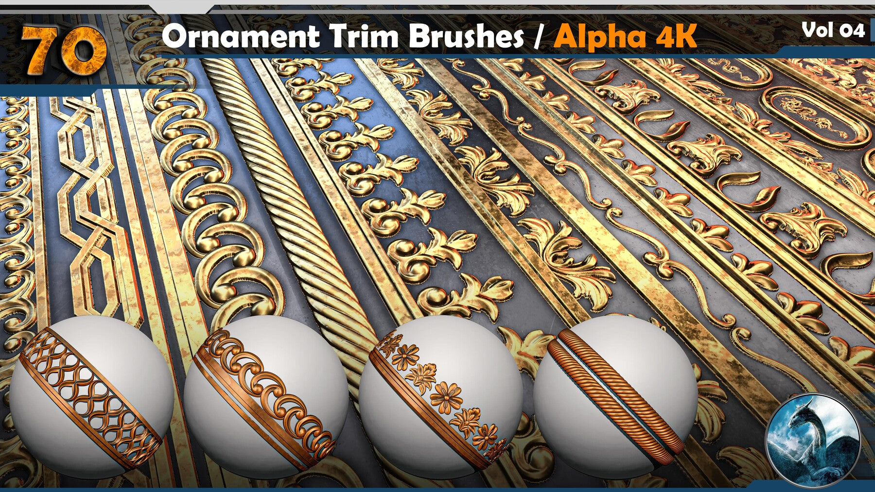 Ornament Trim Brushes Vol 04