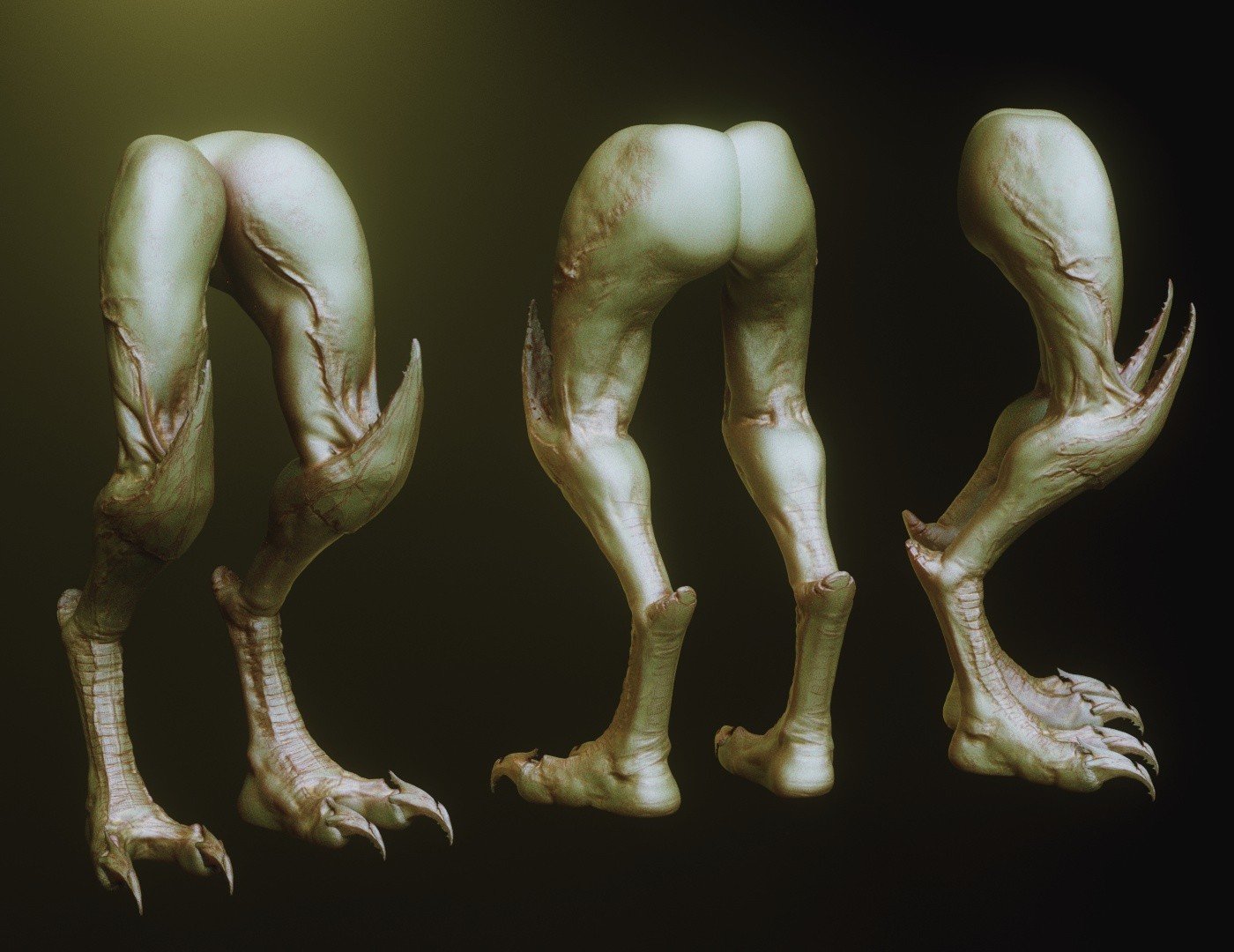 LEGS - 33 Character & Creature legs Zbrush Insertmesh Brush