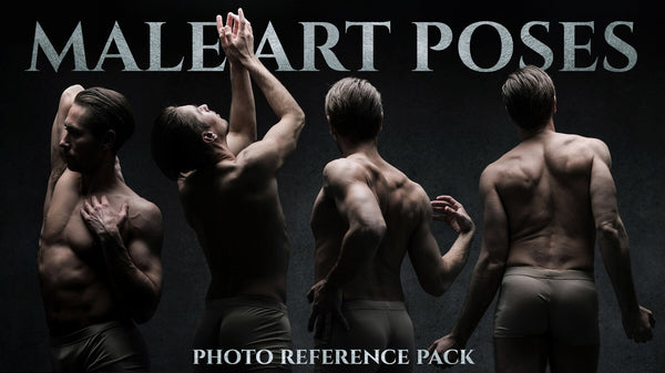 A Male Art Poses- Photo reference pack for artists 664 JPEGs