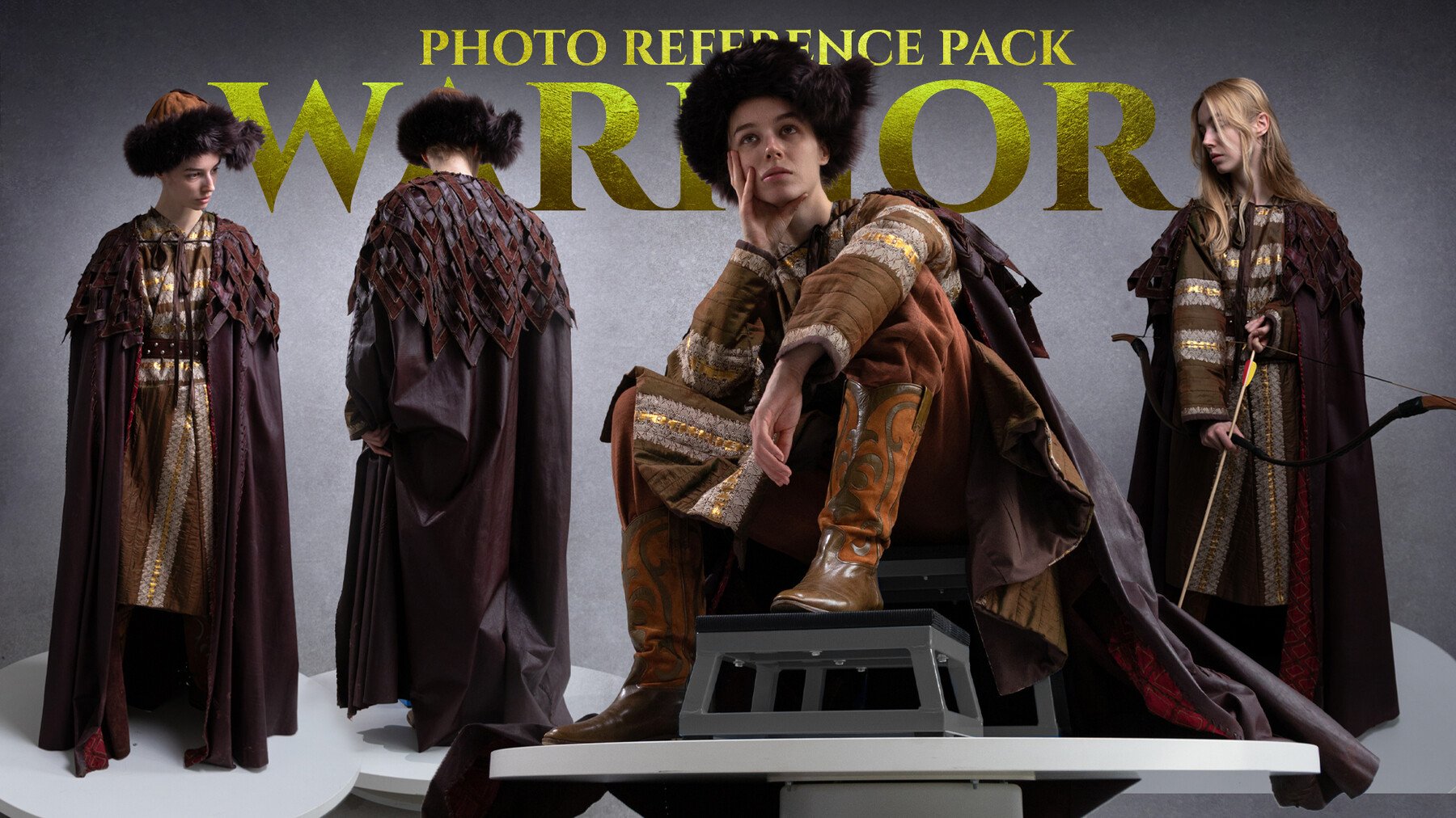 Warrior pt.1 - Reference Photo Pack For Artists 500 JPEGs