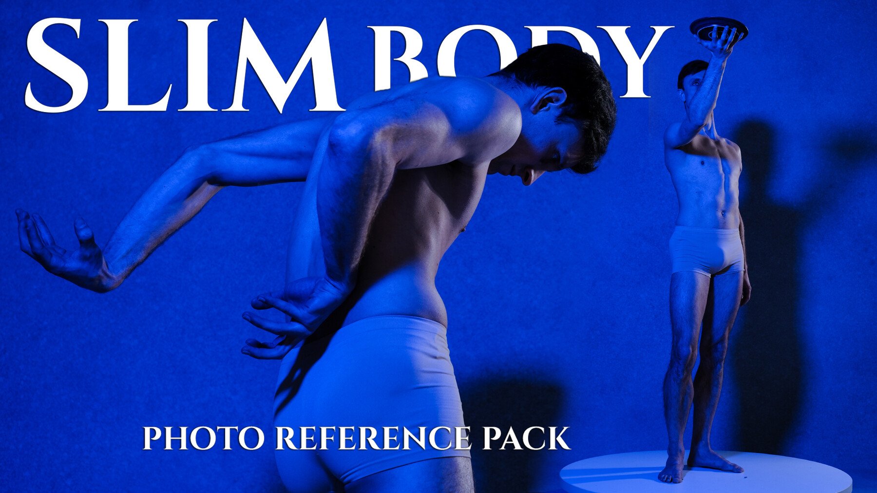 A Slim Male Body - Photo reference pack for artists 792 JPEGs