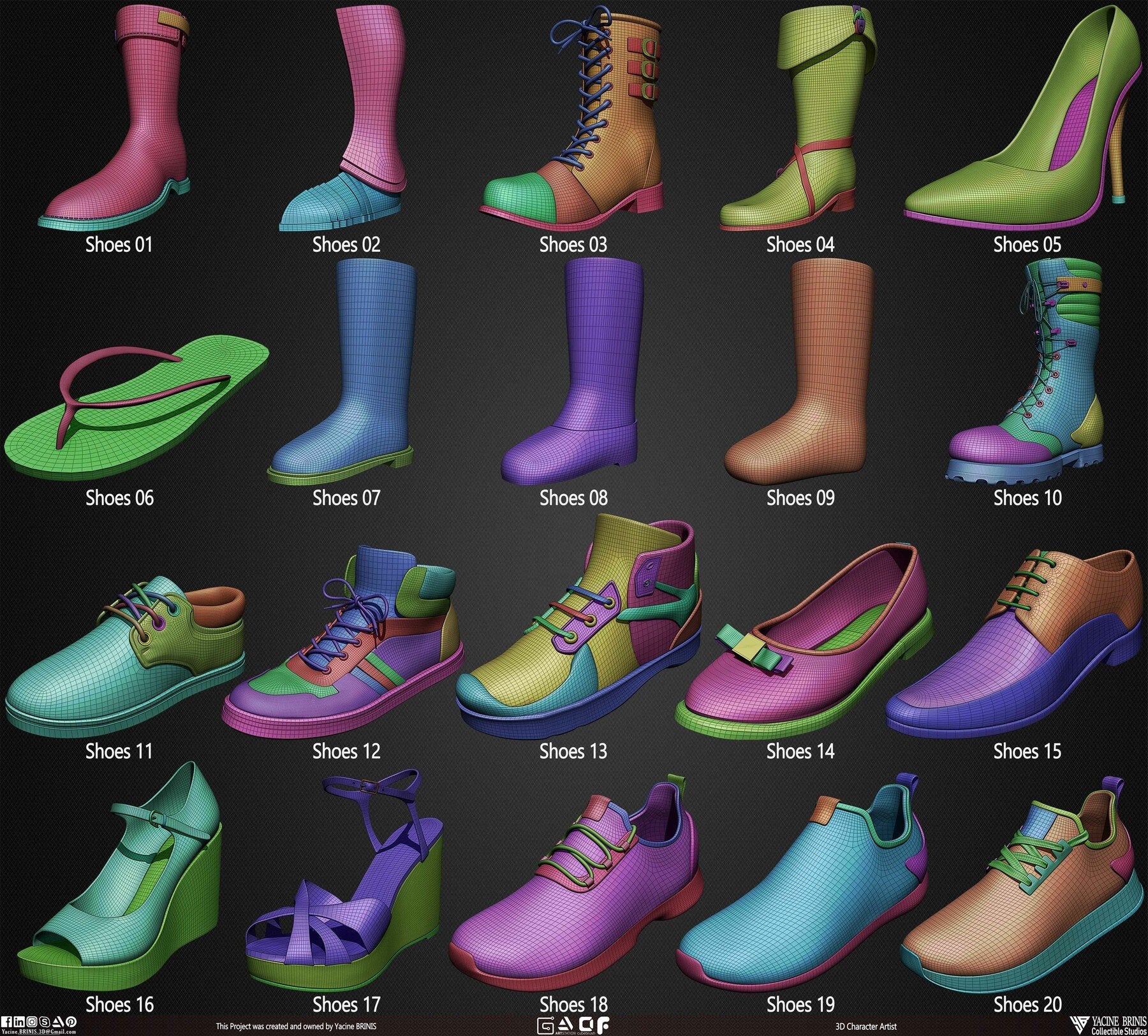 Pack of 20 Shoes Volume 03