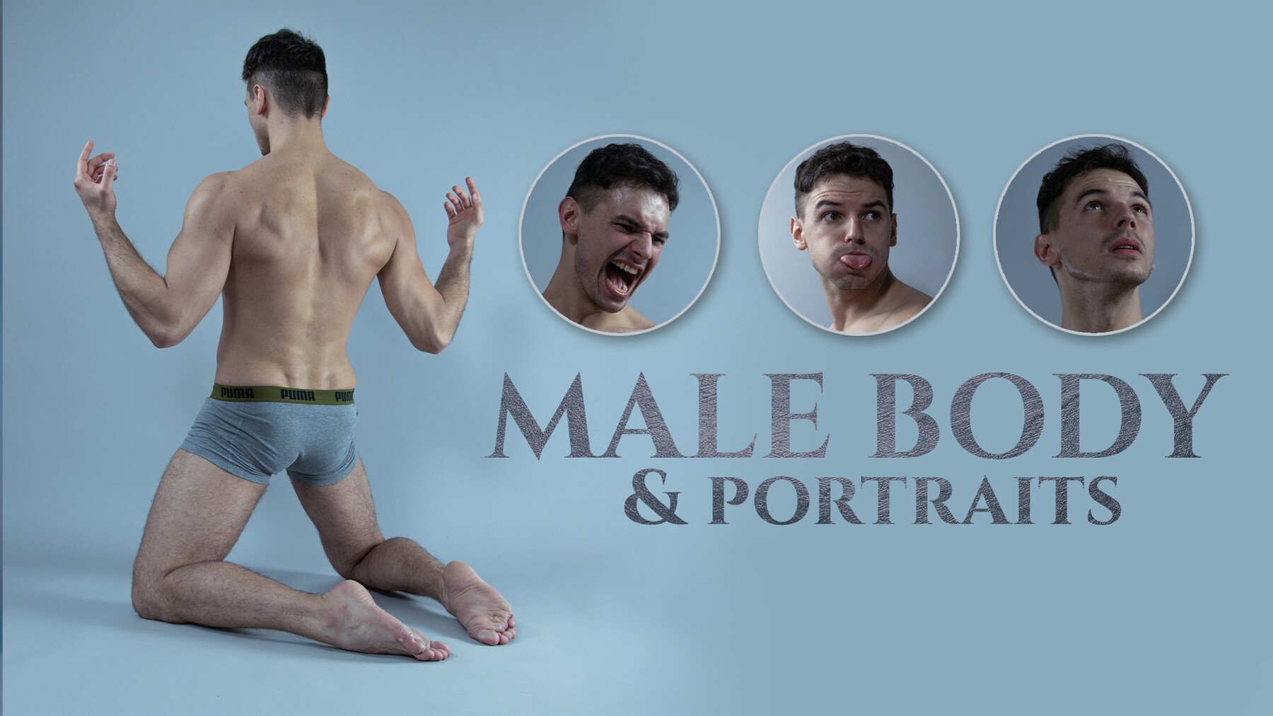 Male Body & Portraits - Photo Reference Pack 420+ JPEGs