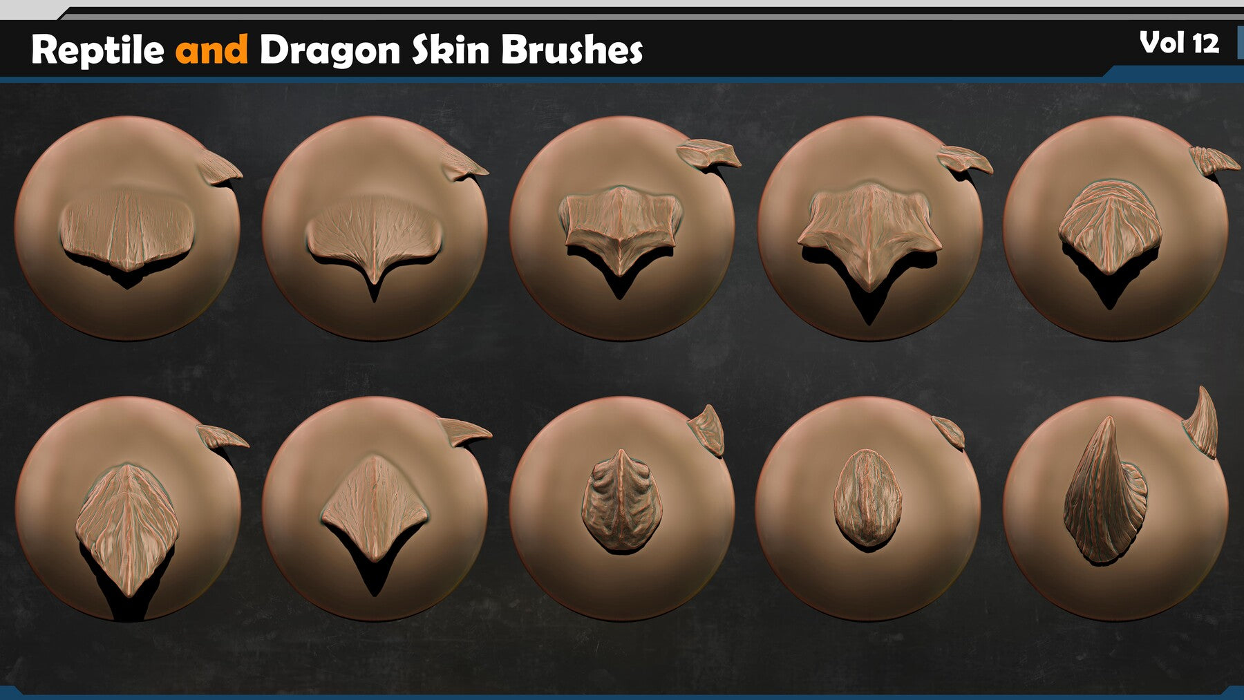 Reptile and Dragon Skin Brushes Vol 12