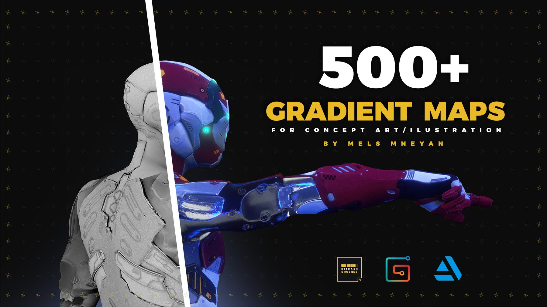 500+ Gradient Maps for concept art/illustration – S3ART Store