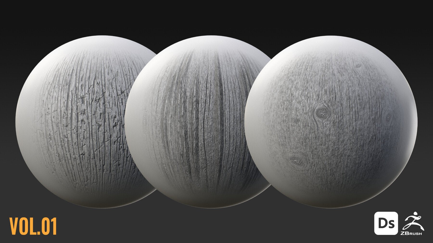 150 WOOD BRUSHES + 4K SEAMLESS ALPHAS - VOL 01