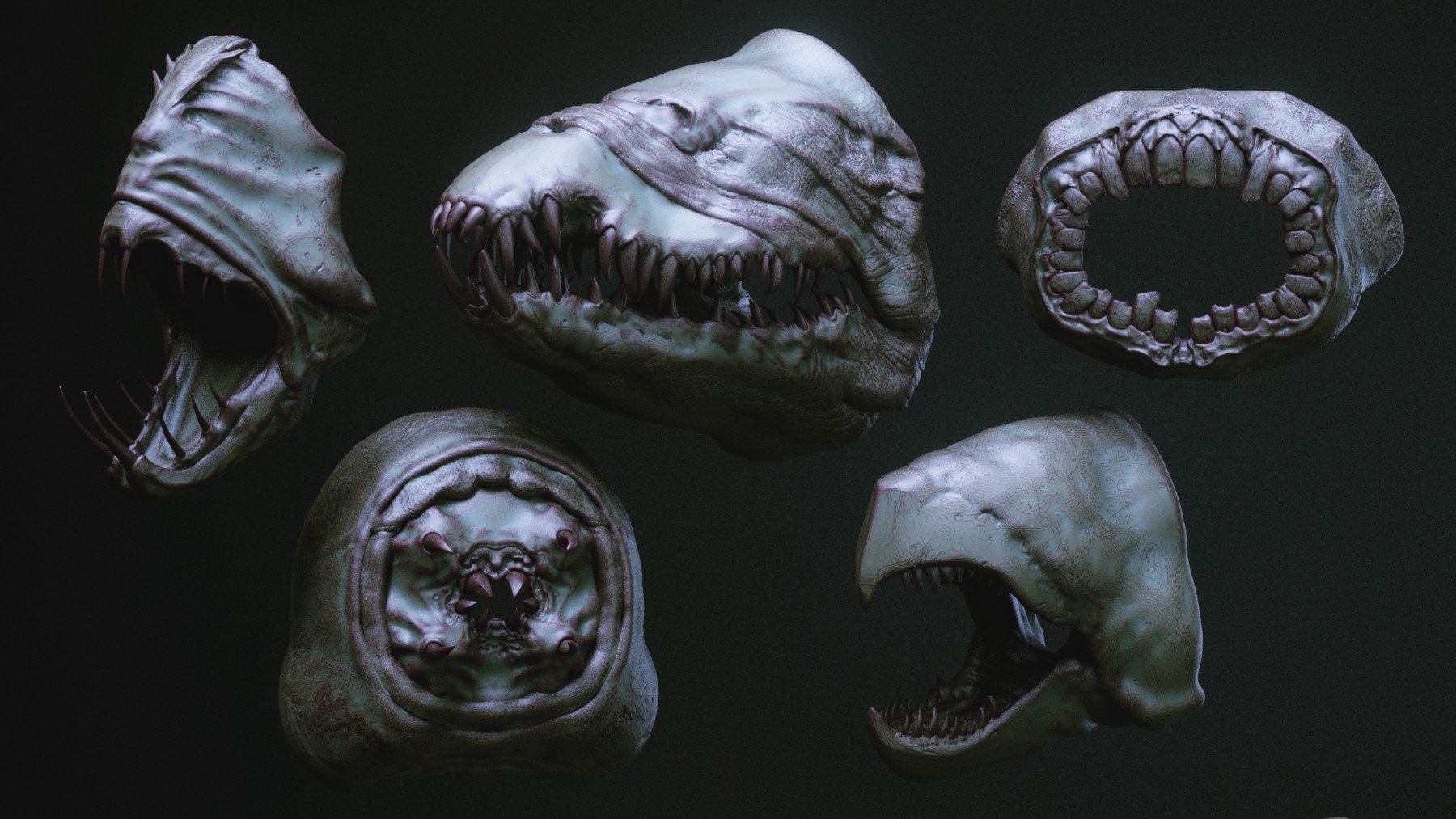 JAWS - 33 Monster Mouths 'n Skulls & IMM Brush Pack