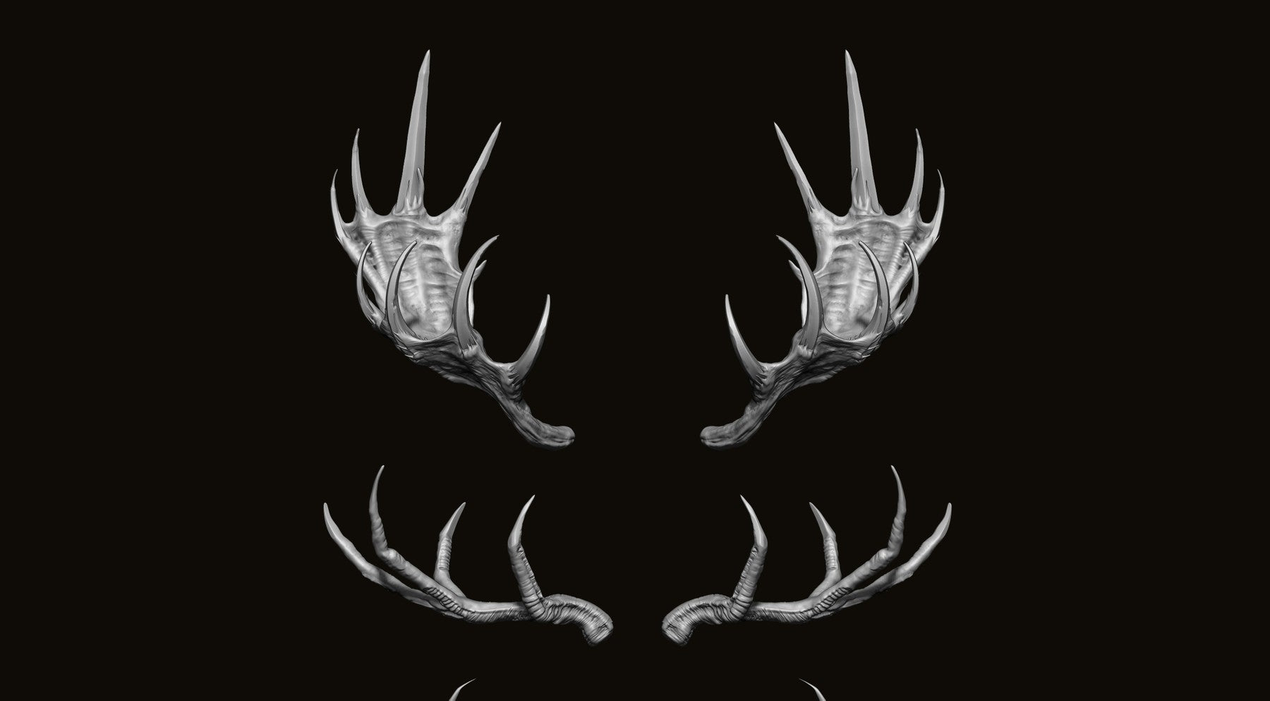 HORNS - 60 Horns, Antlers, Frills & Horn Sockets IMM + VDM