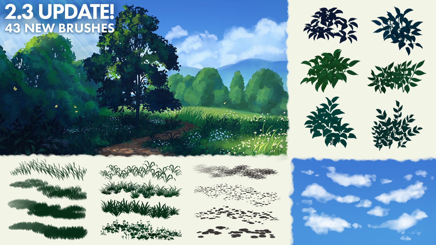 Ghibli Inspired Brushes for Photoshop and Procreate