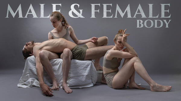 Male & Female Body - Reference Photo Pack For Artists 476 JPEGs