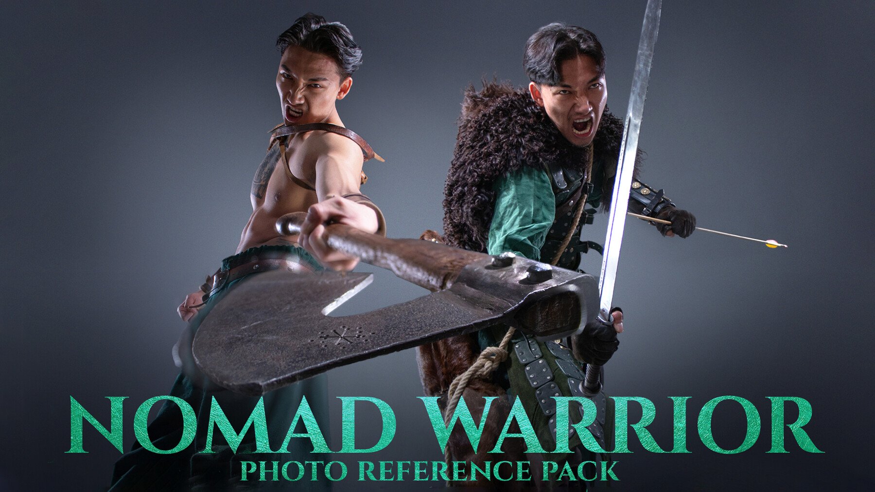 Nomad Warrior - Reference Photo Pack for Artists 714 JPEGs
