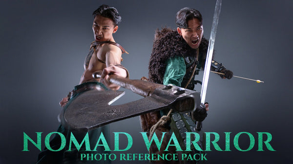 Nomad Warrior - Reference Photo Pack for Artists 714 JPEGs