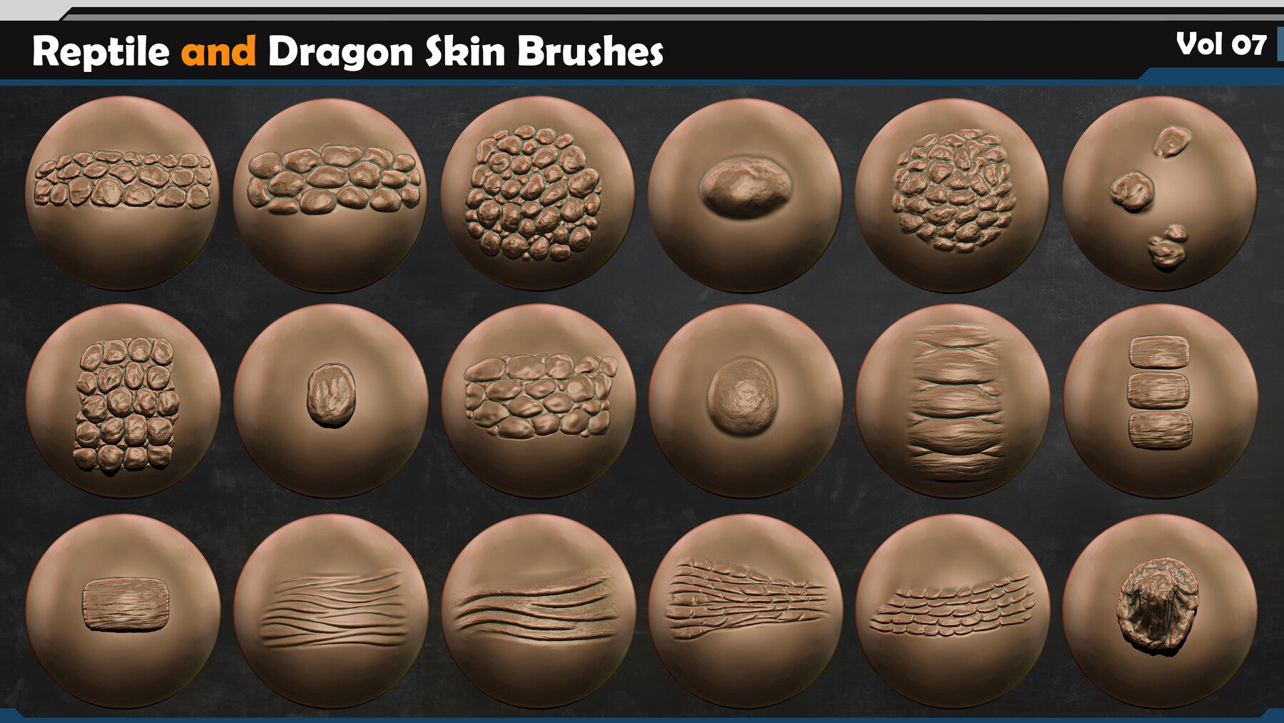 Reptile and Dragon Skin Brushes Vol 07