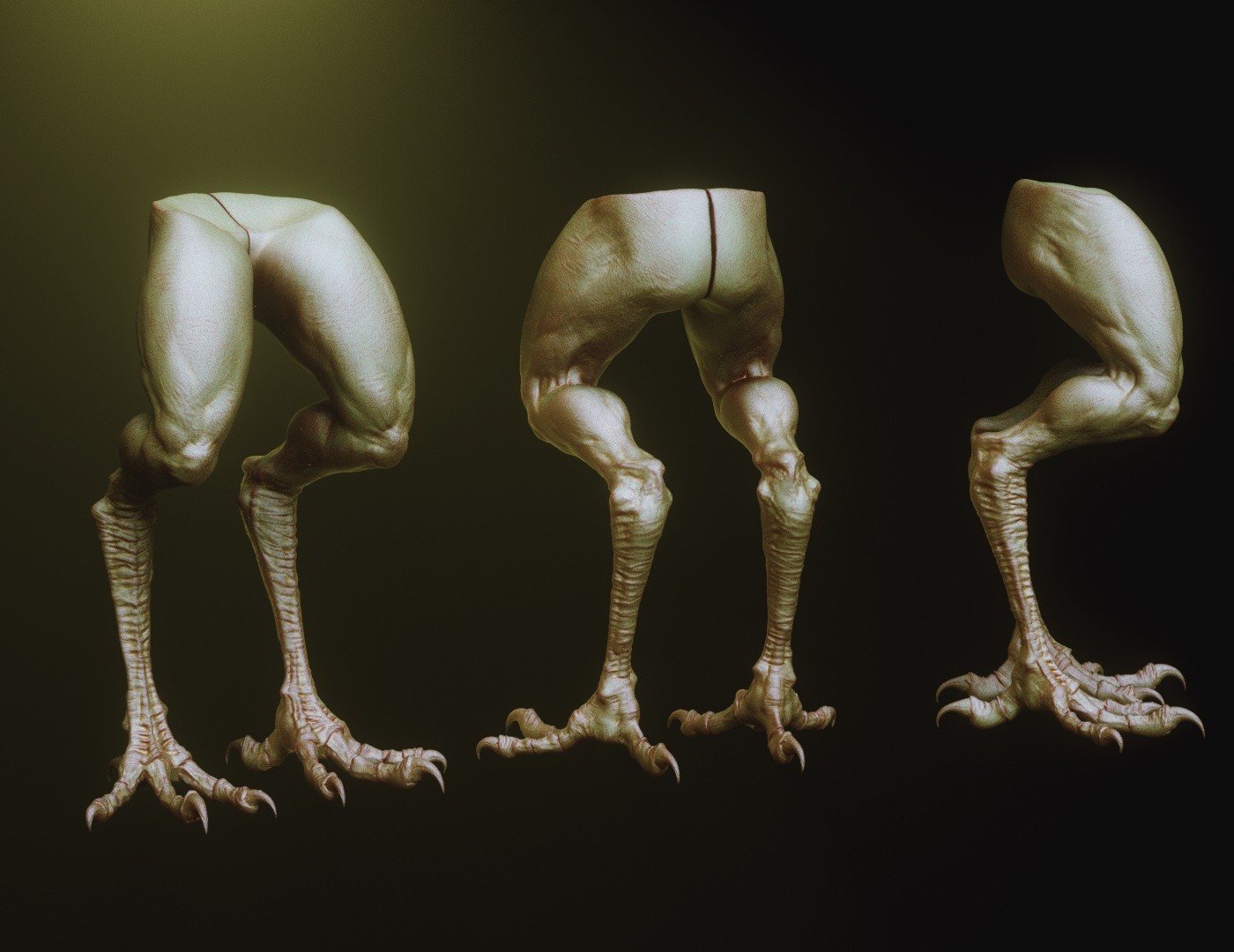 LEGS - 33 Character & Creature legs Zbrush Insertmesh Brush