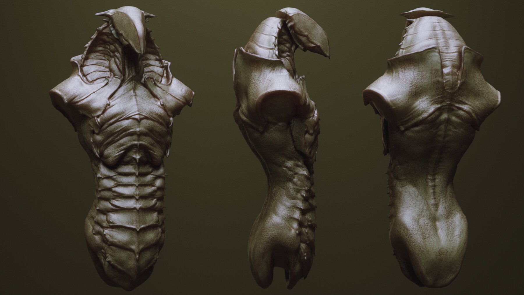 TORSOS - 33 Character & Creature Zbrush Insertmesh Brush