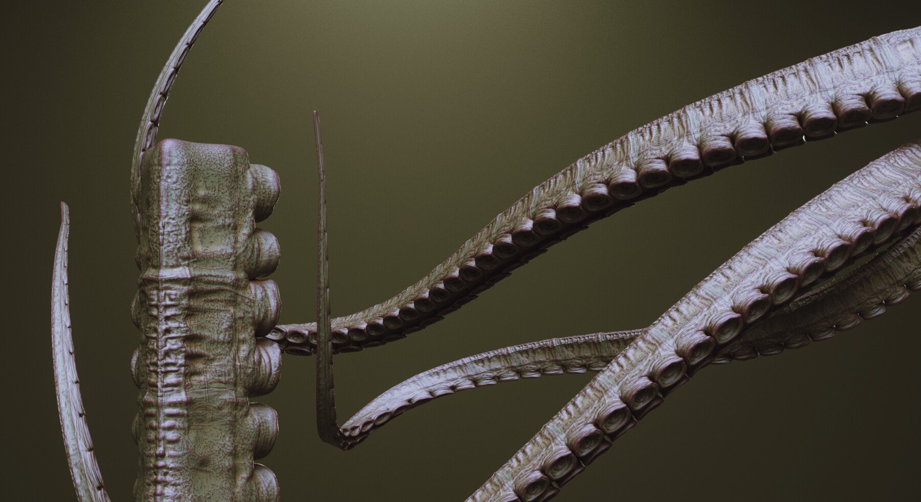 TENTACLES - 40+ in ZBrush brushes and OBJs