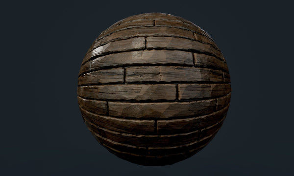 Wood Floor Damaged Seamless PBR Texture