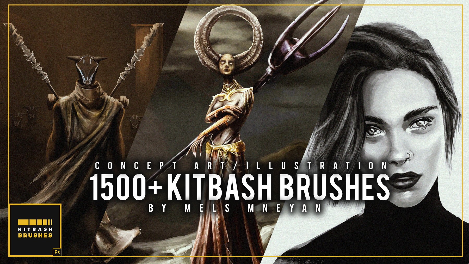 Kitbash Brushes for Concept Art (by Mels Mneyan)