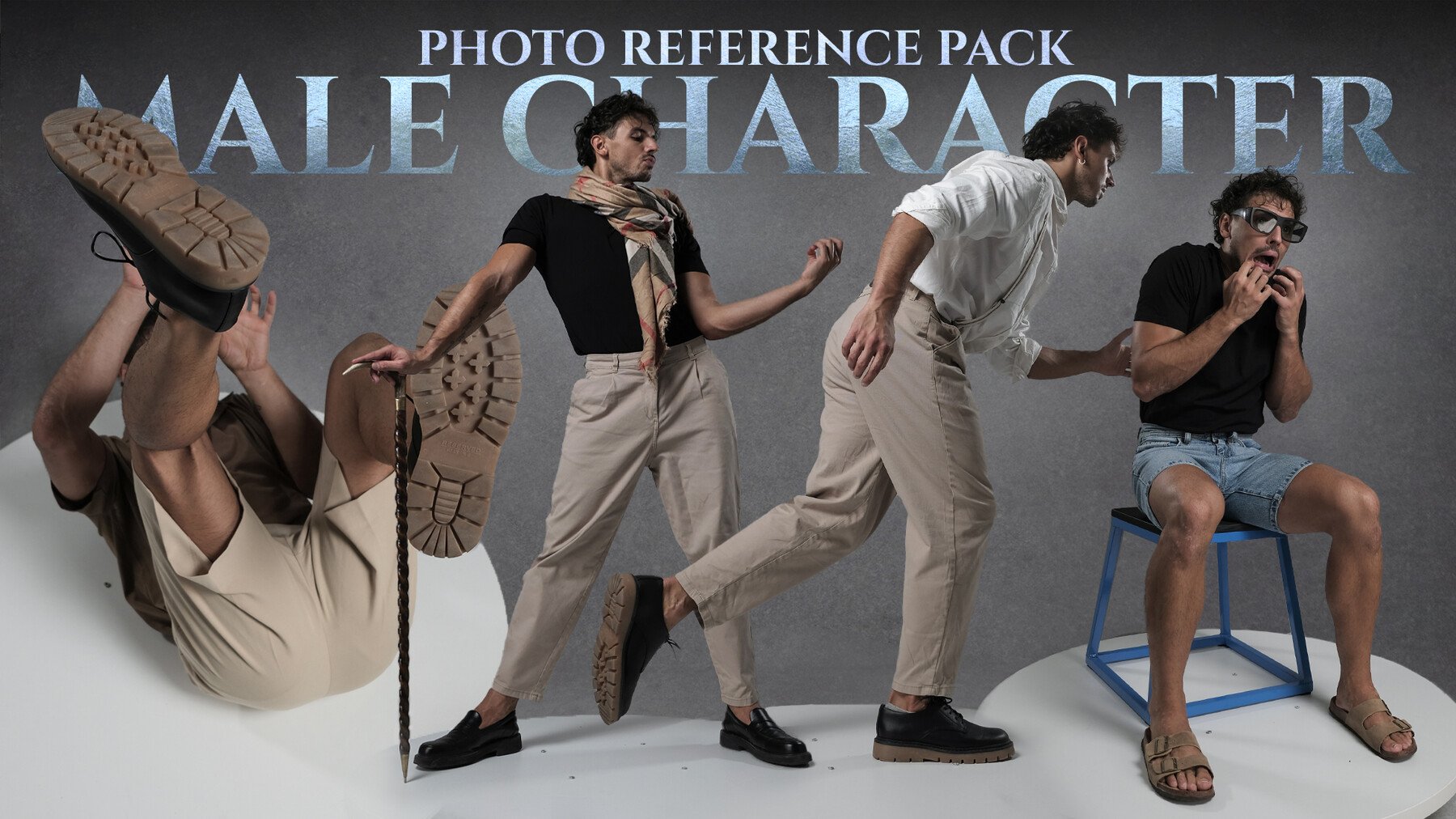 A Male Character-Photo Reference Pack For Artists 893 JPEGs