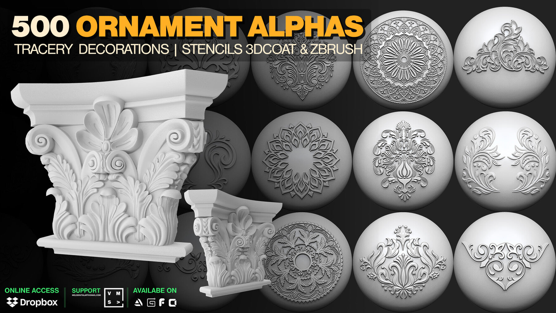 Stencils 3D coat & Zbrush